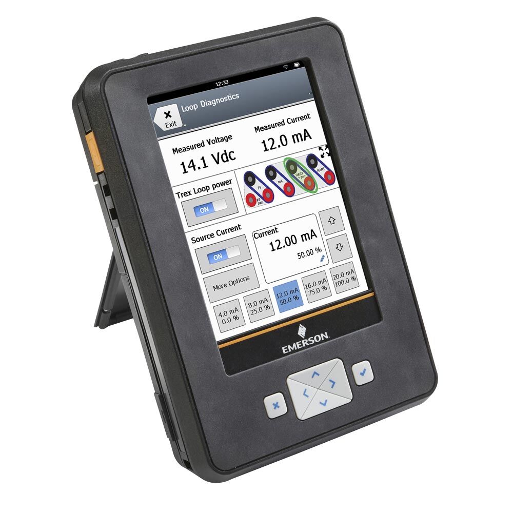 Comunicador de dispositivos Emerson TREXCFPKLWS1 con HART y Fieldbus, IS, inalámbrico